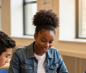 Tutor providing personalized support to a student